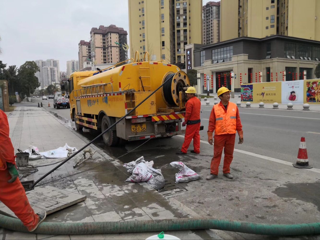 熊口管理区排污管道清淤-管道清洗